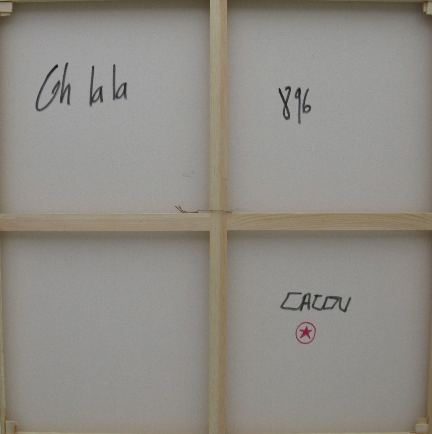 Tableau de CACOU a pour titre OH LA LA LA style graphique dim : CACOUprix:850