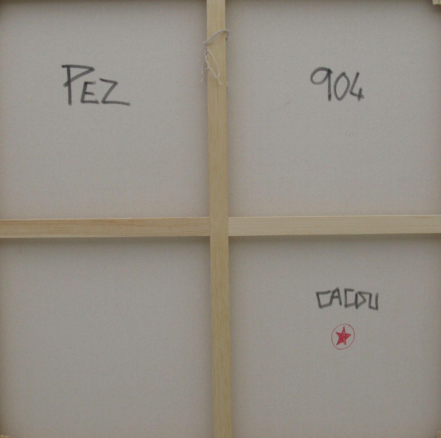 Tableau de CACOU a pour titre PEZ style graphique dim : CACOUprix:850