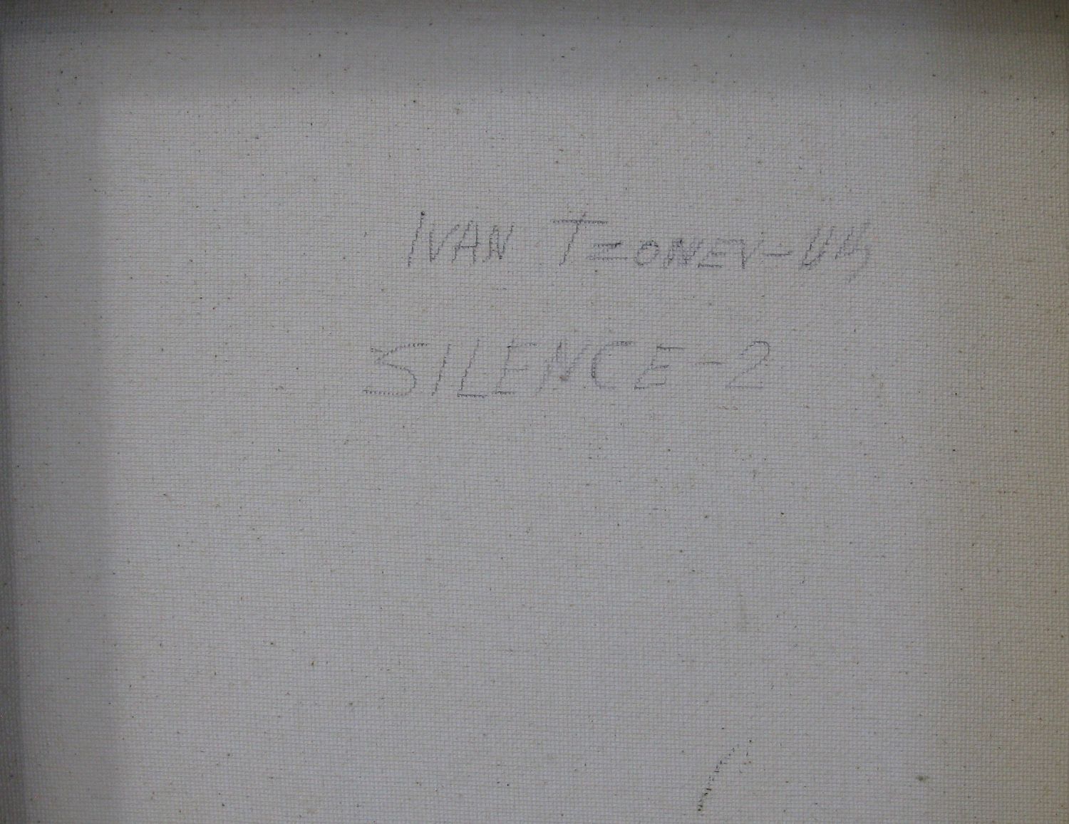 Tableau de IVAN TZONEV a pour titre Silence 2 style figuratif dim : IVAN TZONEVprix:160