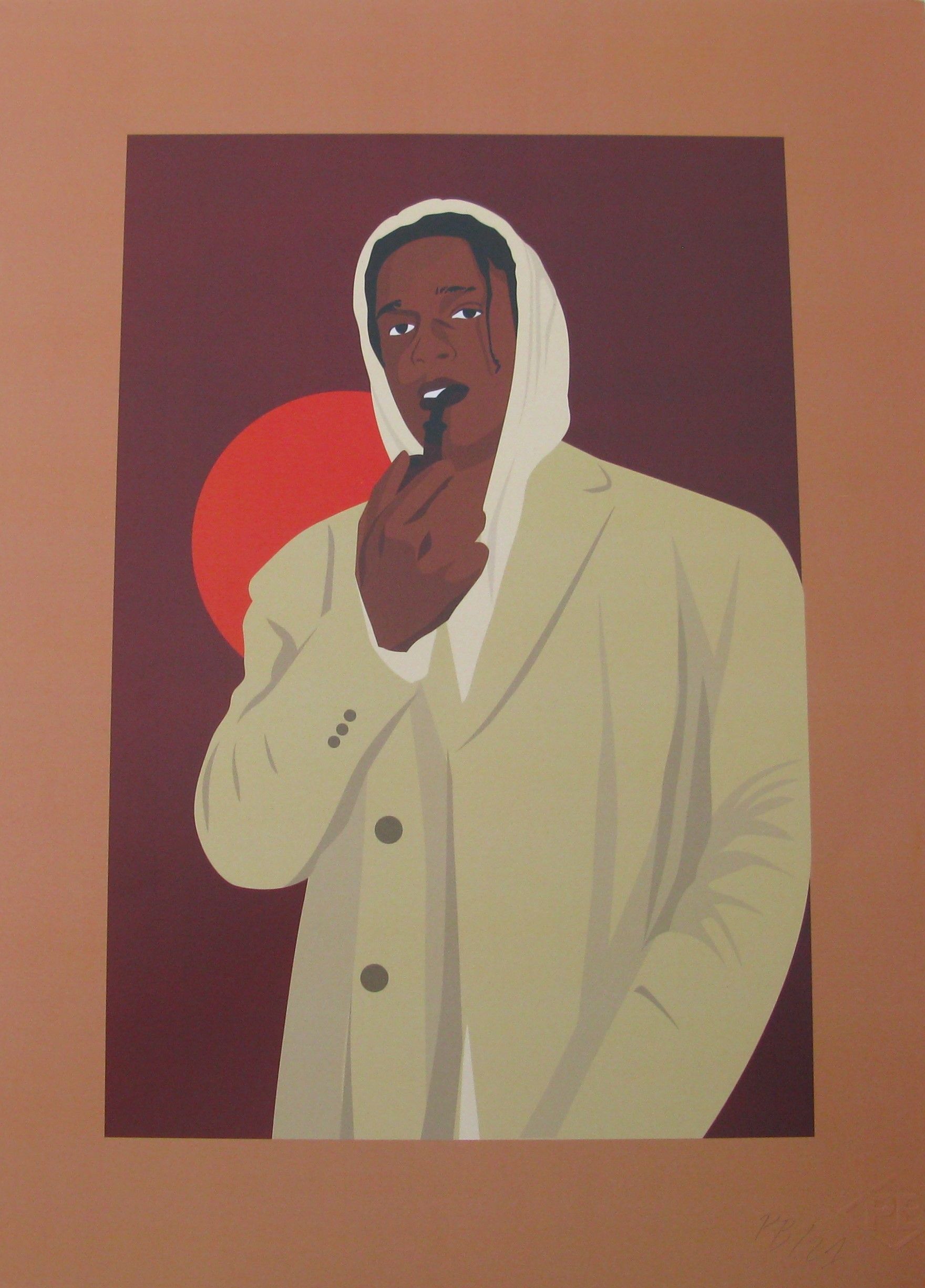Editions d'art de Premiere Base a pour titre ASAP Rocky 2 style figuratif dim : Premiere Baseprix:29