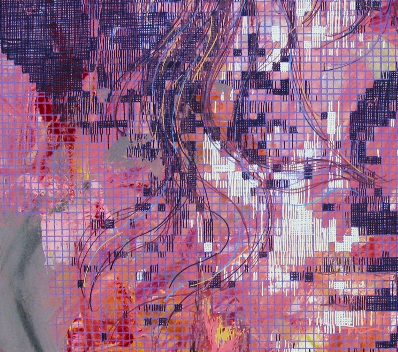 Tableau de NICOLAS JESBAC a pour titre REAPPROPRIATION HUMAINE TANGO style figuratif, graphique dim : NICOLAS JESBACprix:1100