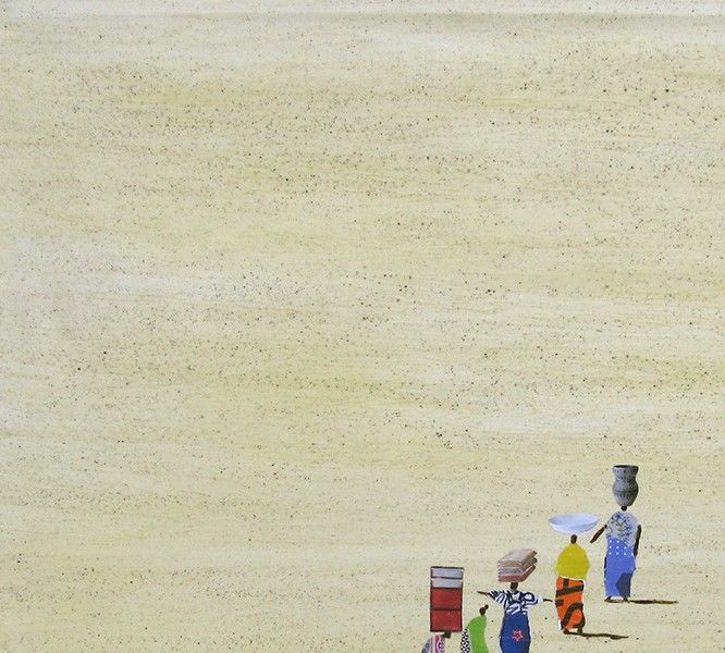 Tableau de MARCOS ZRIHEN NOWOTNY a pour titre L'Afrique style figuratif dim : MARCOS ZRIHEN NOWOTNYprix:800