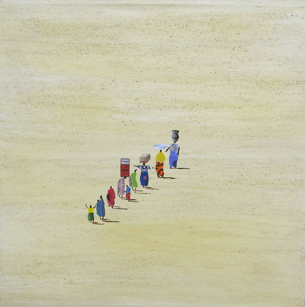 Tableau de MARCOS ZRIHEN NOWOTNY a pour titre L'Afrique style figuratif dim : MARCOS ZRIHEN NOWOTNYprix:800