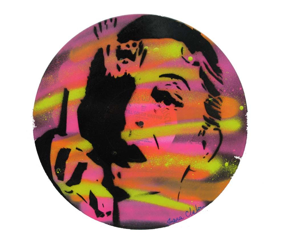 Tableau de SARA CHELOU a pour titre Gainsbourg style street pop art dim : SARA CHELOUprix:150