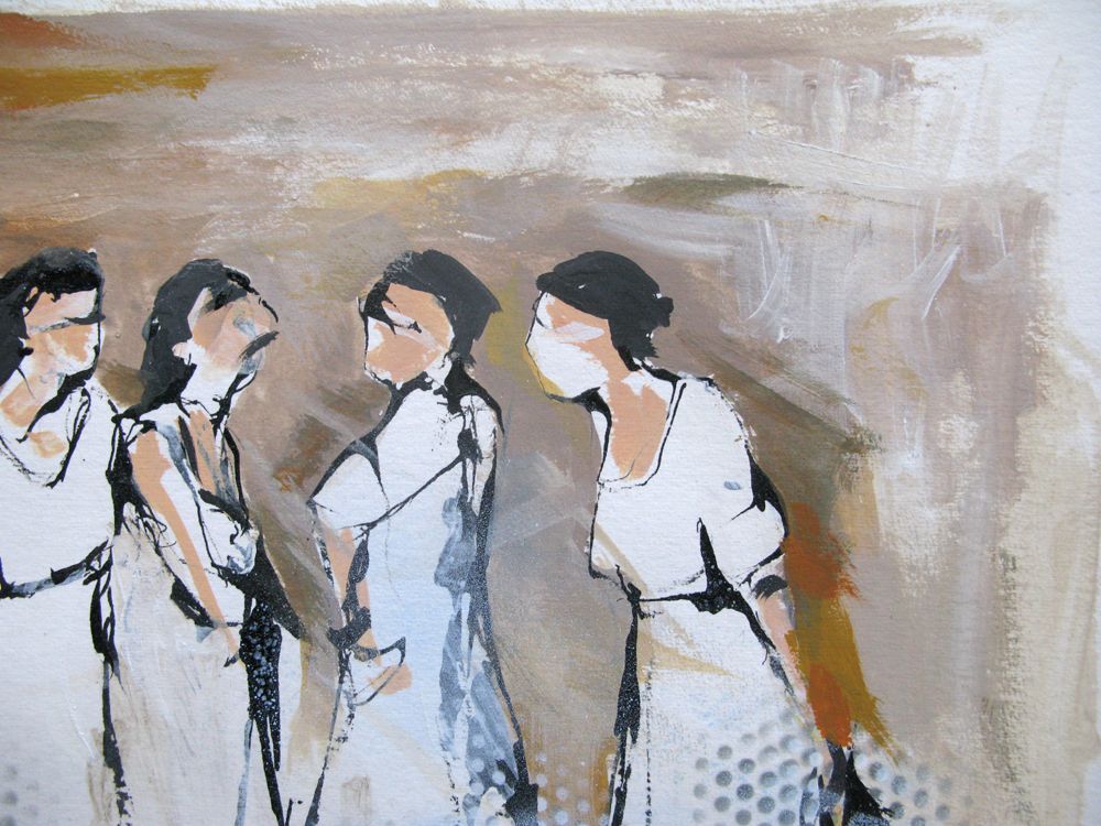 Dessin de ARANCHA TEJEDOR a pour titre Femmes 12 style figuratif dim : ARANCHA TEJEDORprix:160