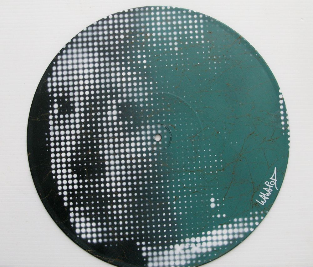 Tableau de WAWAPOD a pour titre Vermeer vert style street pop art, graphique dim : WAWAPODprix:120