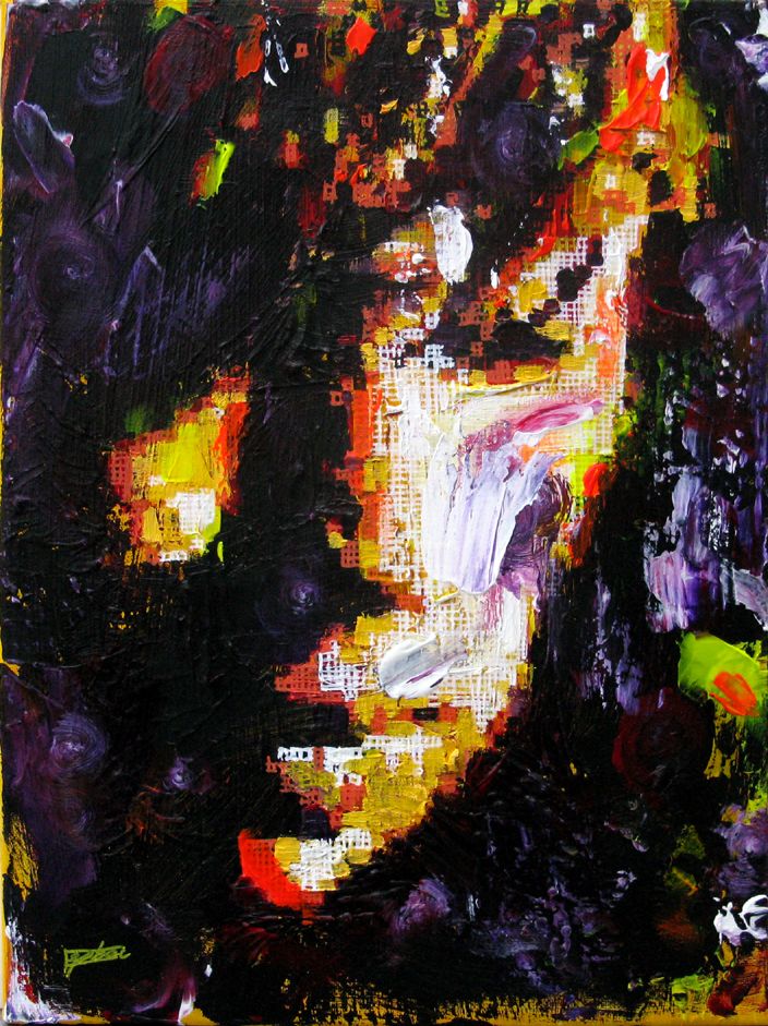 Tableau de NICOLAS JESBAC a pour titre Réappropriation Humaine-Visage de ville 2 style street art dim : NICOLAS JESBACprix:280