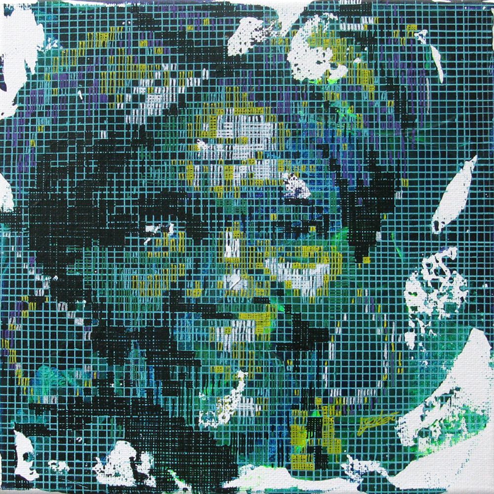 Tableau de NICOLAS JESBAC a pour titre Réappropriation Humaine-Sage 1 style street art dim : NICOLAS JESBACprix:100