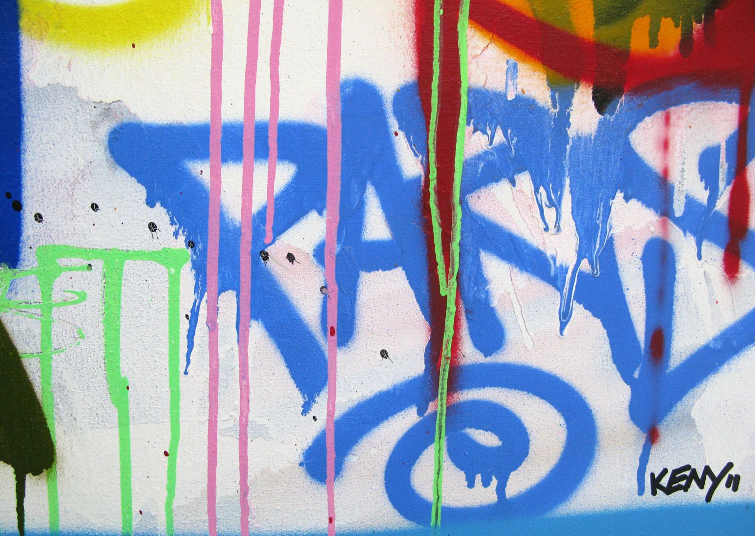 Tableau de KENY a pour titre Degration style graffiti, street art dim : KENYprix:800