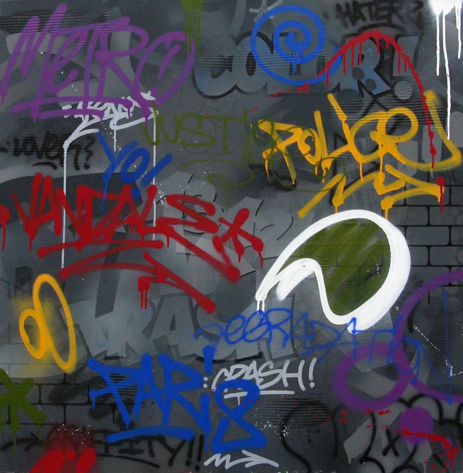 Tableau de KENY a pour titre COLORAMAX 15 style graffiti, street art dim : KENYprix:800