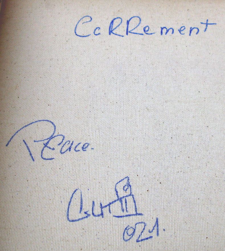 Tableau de GUTI a pour titre CARREMENT PEACE style street art dim : GUTIprix:150