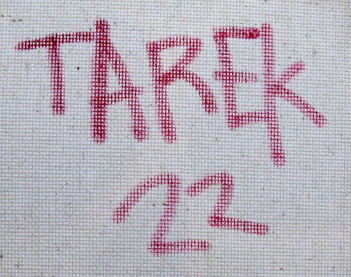 Tableau de TAREK a pour titre SKULL style street art dim : TAREKprix:160