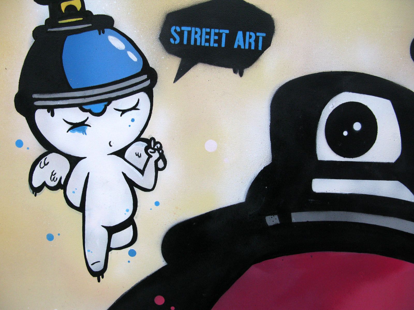 Tableau de JUAN SPRAY a pour titre STREET ART OR GRAFFITI style graphique dim : JUAN SPRAYprix:1200