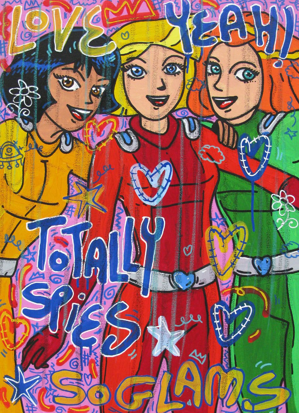 Tableau de RICO SAB a pour titre Totally spies style street pop art dim : RICO SABprix:280
