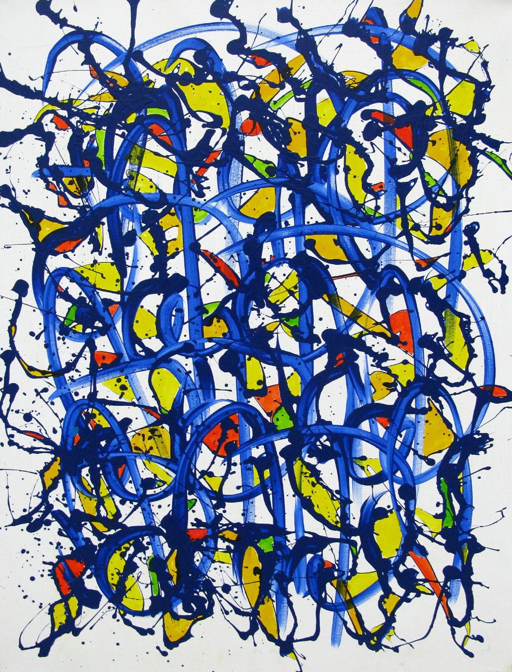 Tableau de STEPHANE RIME a pour titre NONAME D97 style abstrait dim : STEPHANE RIMEprix:590