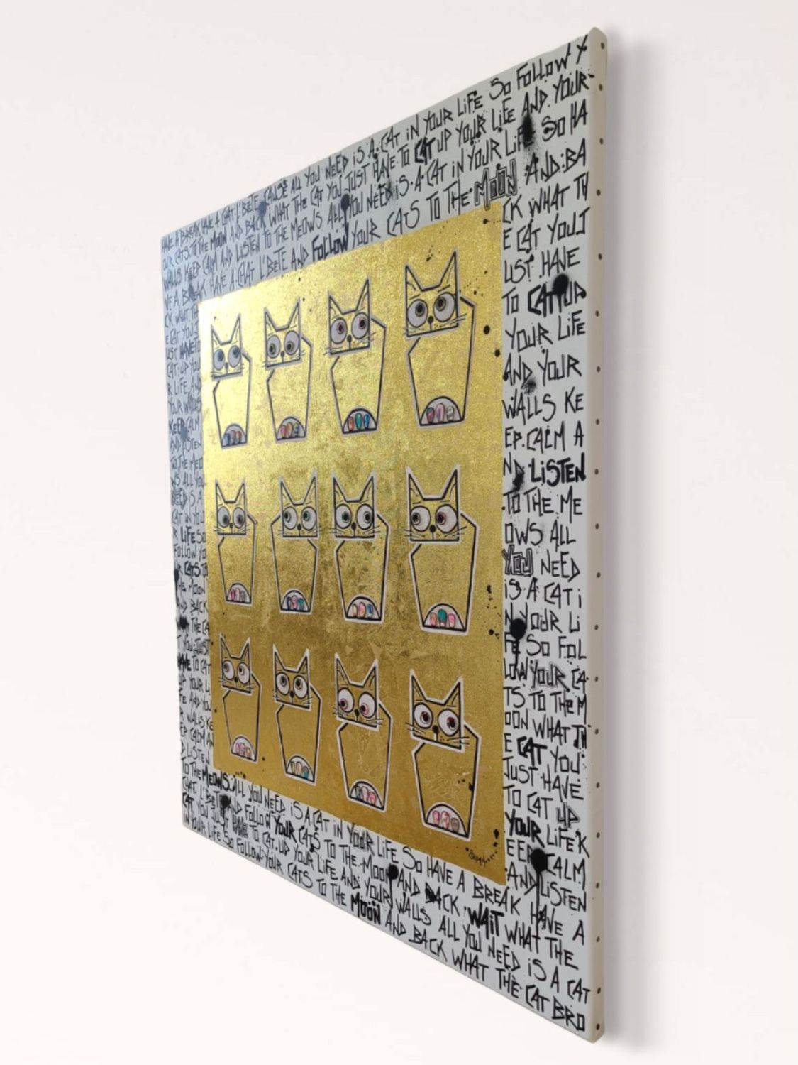 Tableau de Stephanie Godann a pour titre Family portrait style street art dim : Stephanie Godannprix:1000