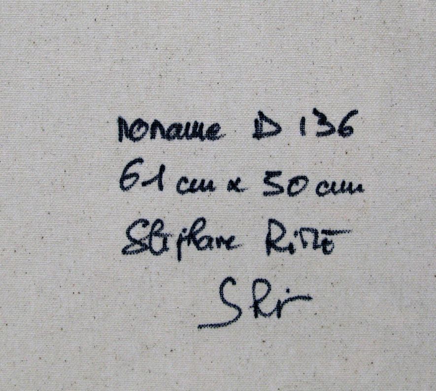 Tableau de STEPHANE RIME a pour titre NONAME D136 style abstrait dim : STEPHANE RIMEprix:300