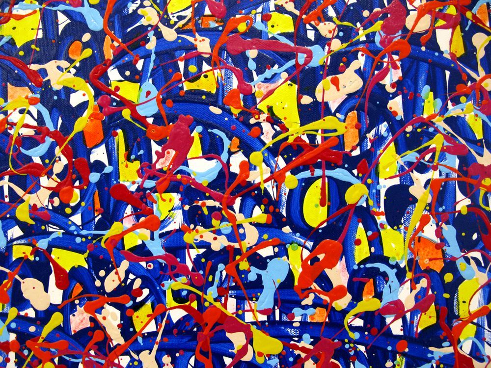 Tableau de STEPHANE RIME a pour titre NONAME D134 style abstrait dim : STEPHANE RIMEprix:590