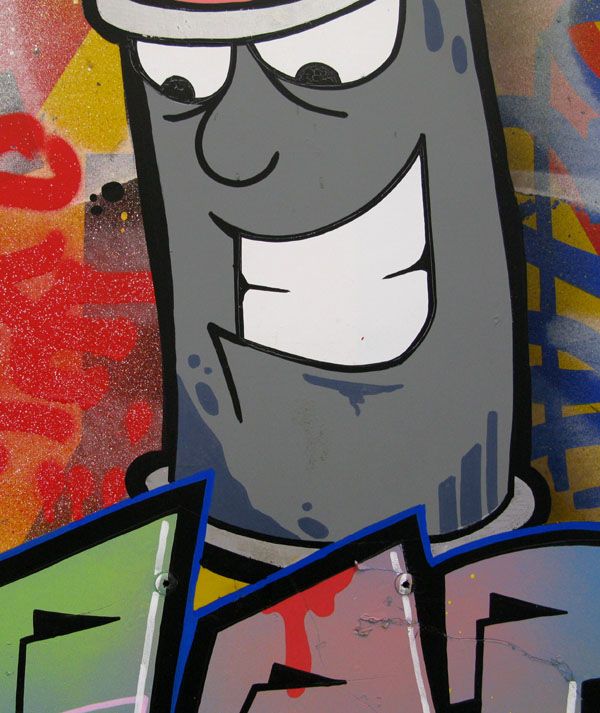 Tableau de KENY a pour titre Spray colors style graffiti, street art dim : KENYprix:400
