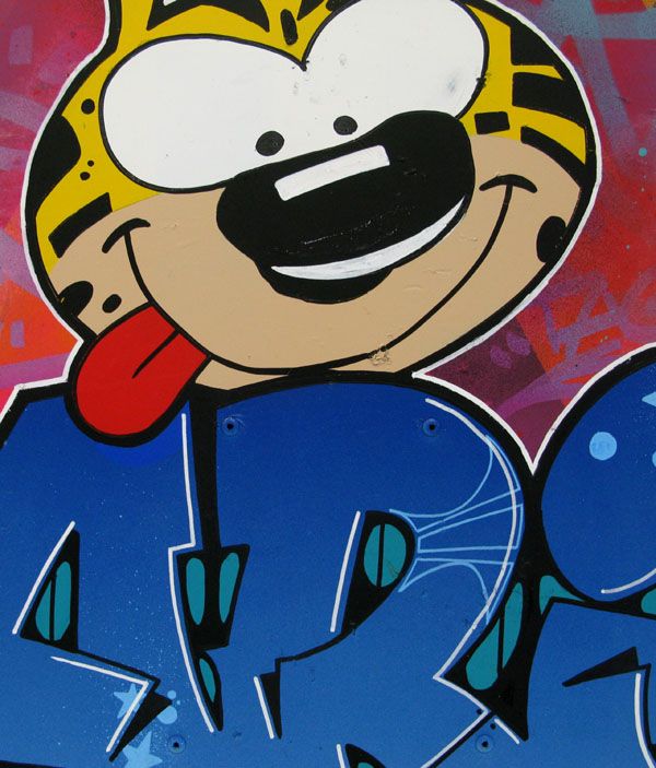 Tableau de KENY a pour titre Houba houba style graffiti, street art dim : KENYprix:400