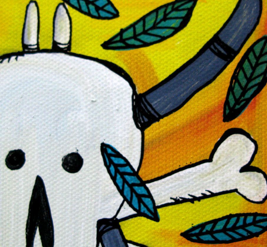Tableau de TAREK a pour titre MORITURI style graffiti, street dim : TAREKprix:70