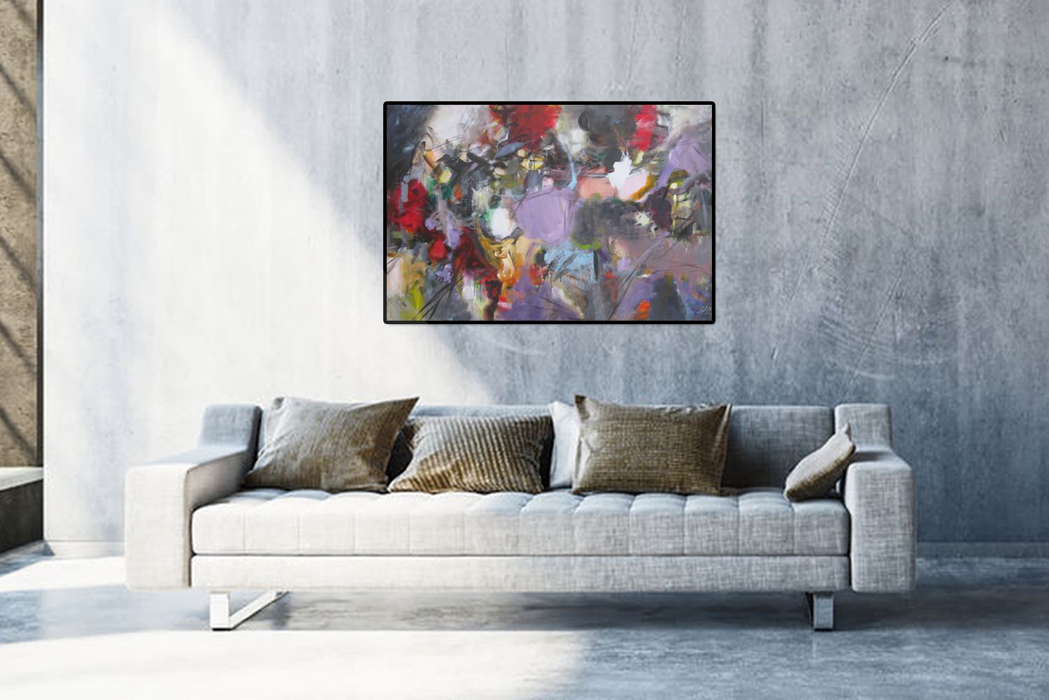 Tableau de IVAN TZONEV a pour titre PASSAGE 2 style abstrait dim : IVAN TZONEVprix:1500