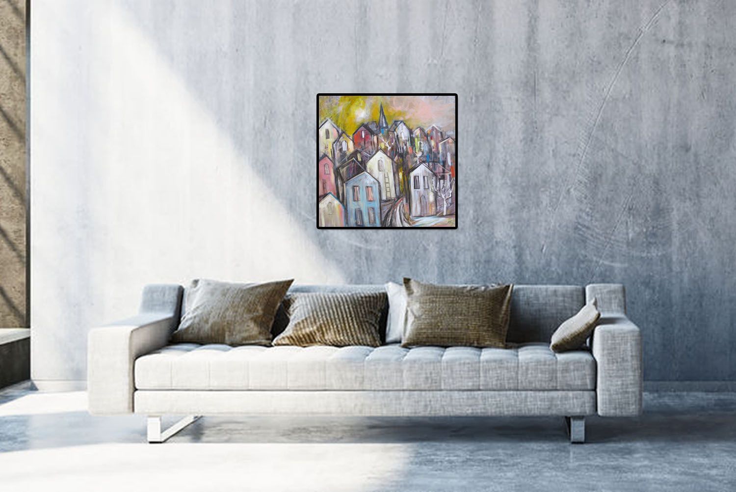 Tableau de IVAN TZONEV a pour titre SELO S style figuratif dim : IVAN TZONEVprix: