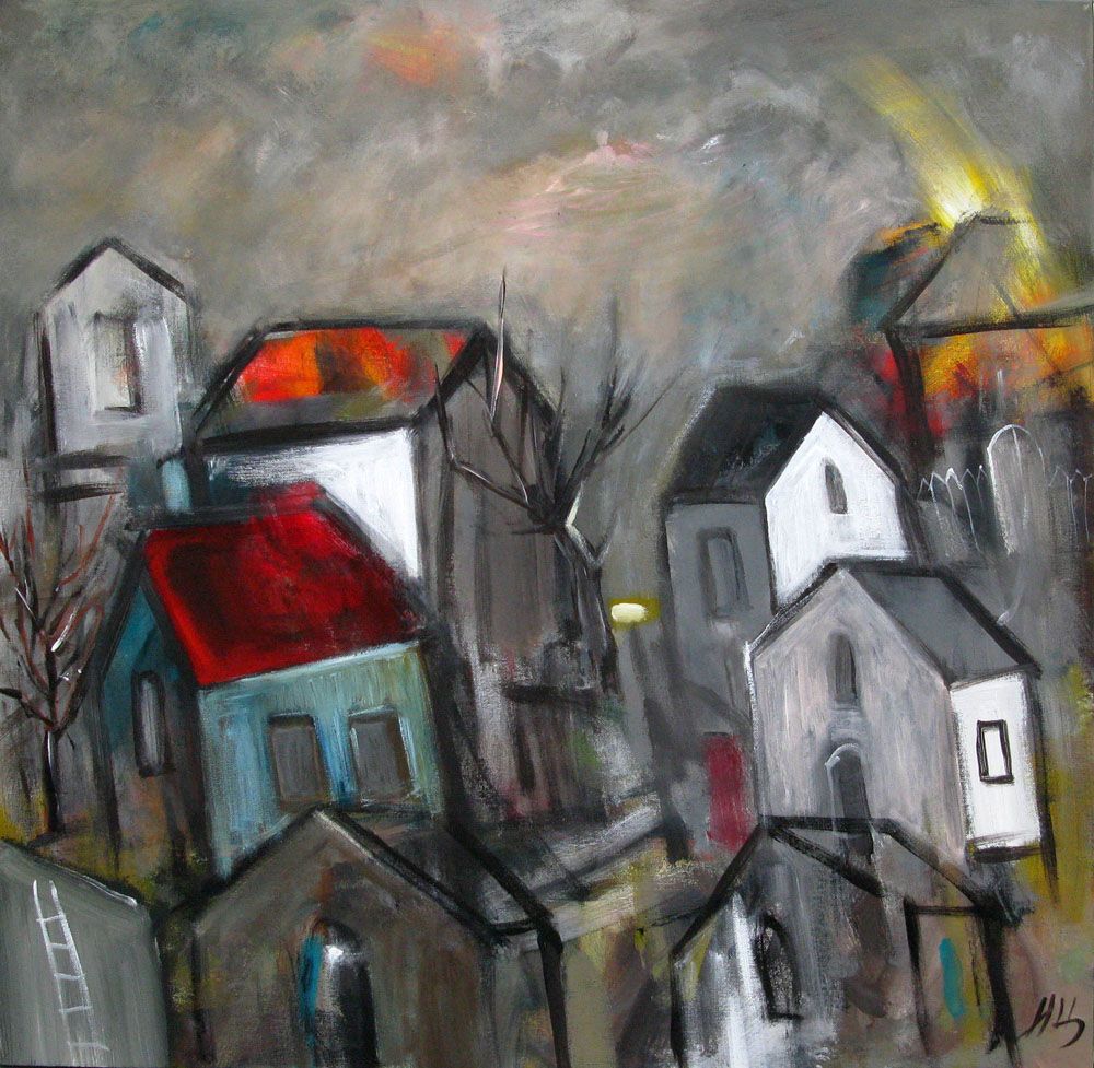 Tableau de IVAN TZONEV a pour titre SELO - D style figuratif dim : IVAN TZONEVprix: