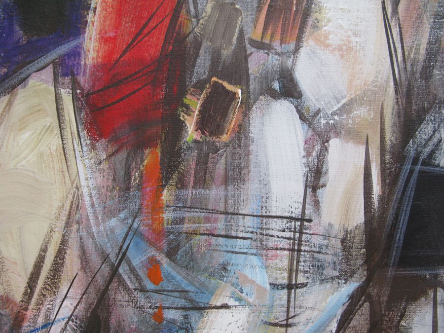 Tableau de IVAN TZONEV a pour titre CANICULE 12 style abstrait dim : IVAN TZONEVprix: