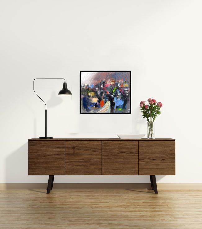 Tableau de IVAN TZONEV a pour titre SELO -M2 style abstrait dim : IVAN TZONEVprix:300