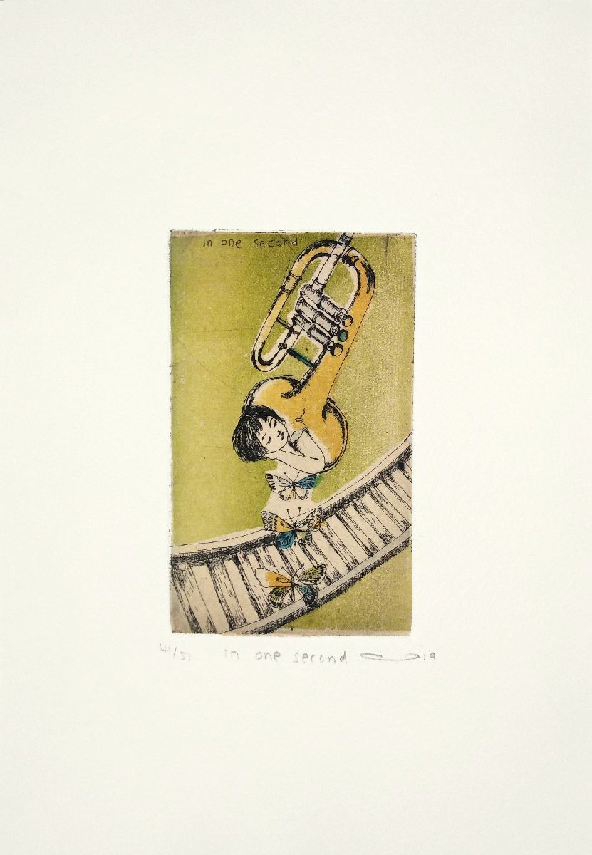 Editions d'art de ATSUKO ISHII a pour titre In one second style figuratif dim : ATSUKO ISHIIprix:40