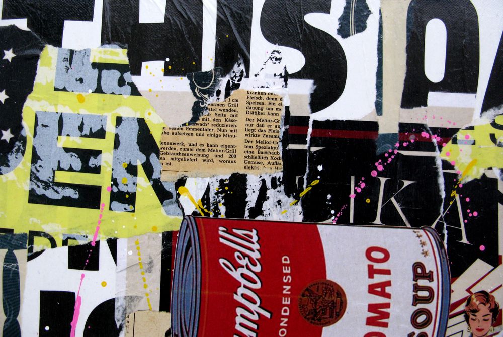 Tableau de PODKOL a pour titre Insolent style street art dim : PODKOLprix:140