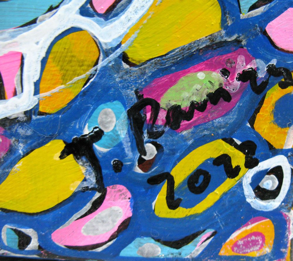 Tableau de JAVIER RAMIREZ a pour titre MICROCOSME 11 style abstrait dim : JAVIER RAMIREZprix: