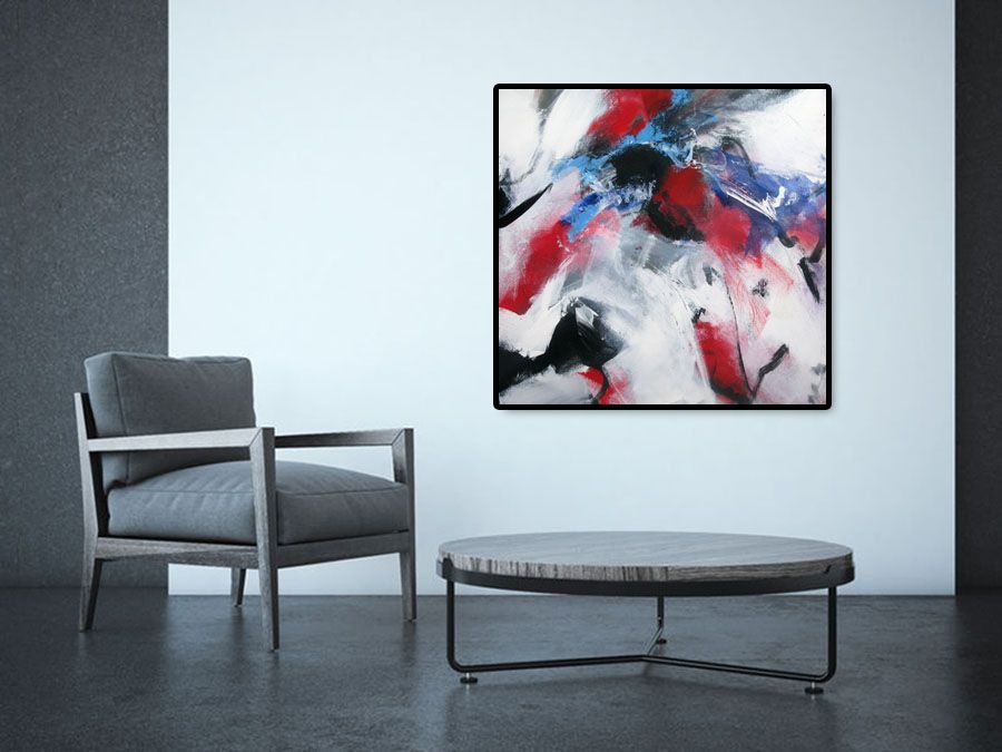 Tableau de JM BARROIS a pour titre SONGE 09-06 style abstrait dim : JM BARROISprix: