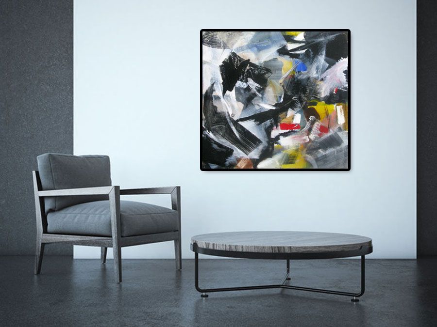 Tableau de JM BARROIS a pour titre SONGE 10-03 style abstrait dim : JM BARROISprix:
