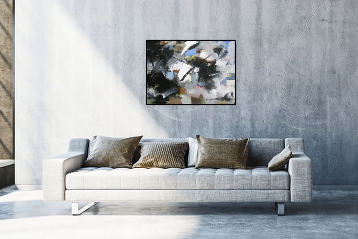Tableau de JM BARROIS a pour titre SONGE 10-04 style abstrait dim : JM BARROISprix:950