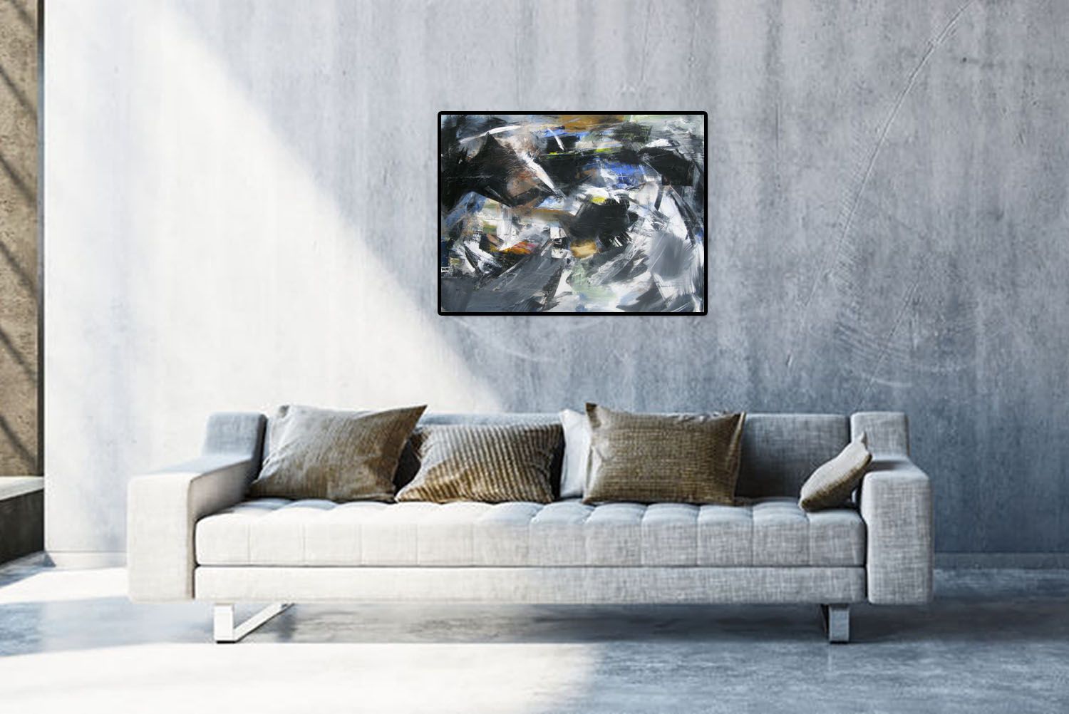 Tableau de JM BARROIS a pour titre SONGE 10-06 style abstrait dim : JM BARROISprix:950