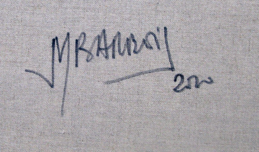 Tableau de JM BARROIS a pour titre SONGE 10-06 style abstrait dim : JM BARROISprix:950