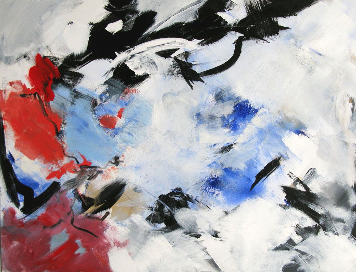 Tableau de JM BARROIS a pour titre ULAYA BAY style abstrait dim : JM BARROISprix:1300