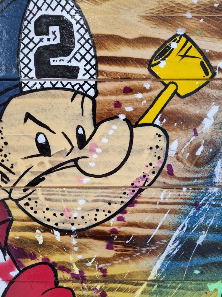 Tableau de JUG a pour titre DOGGY STYLE style street pop art dim : JUGprix:950