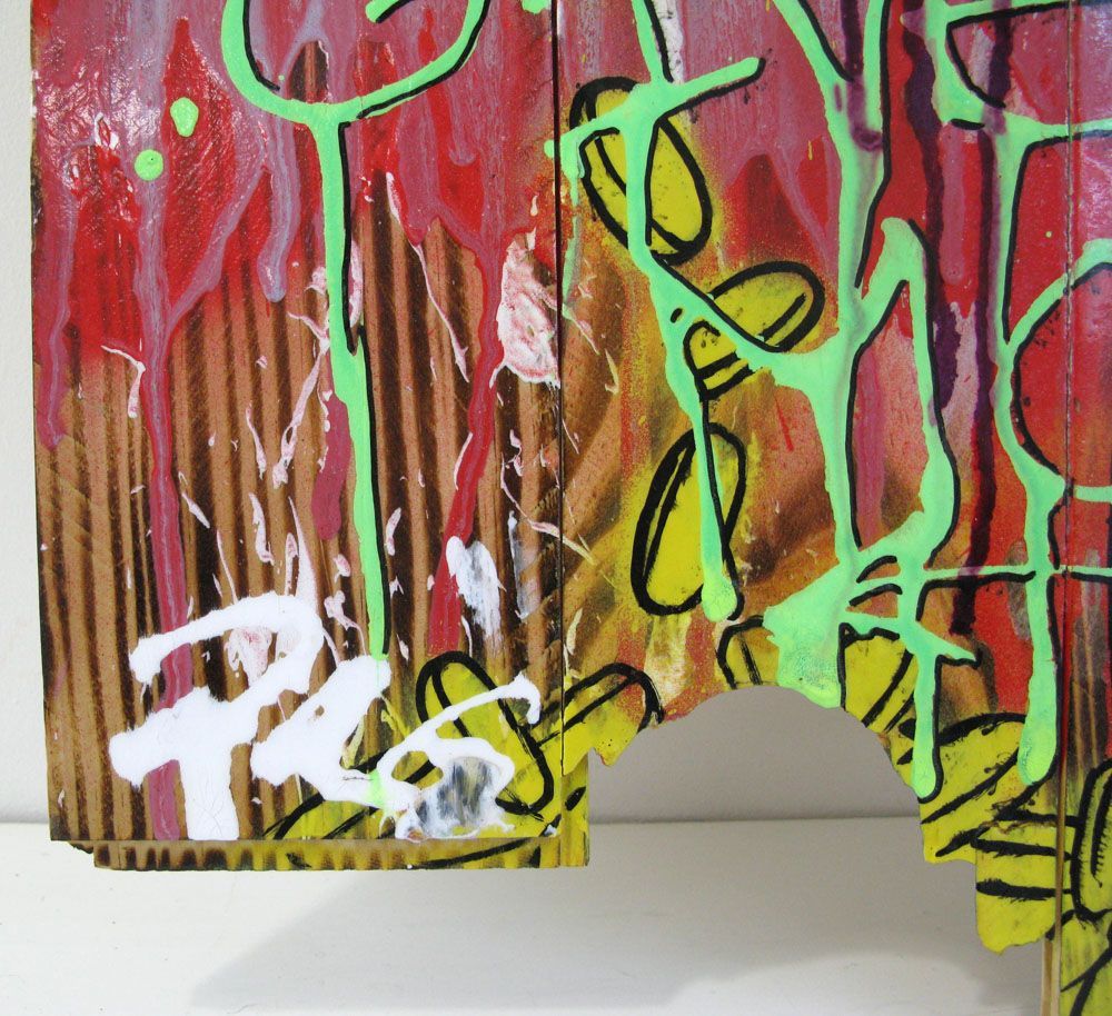 Tableau de JUG a pour titre PINK MONEY style street pop art dim : JUGprix:450