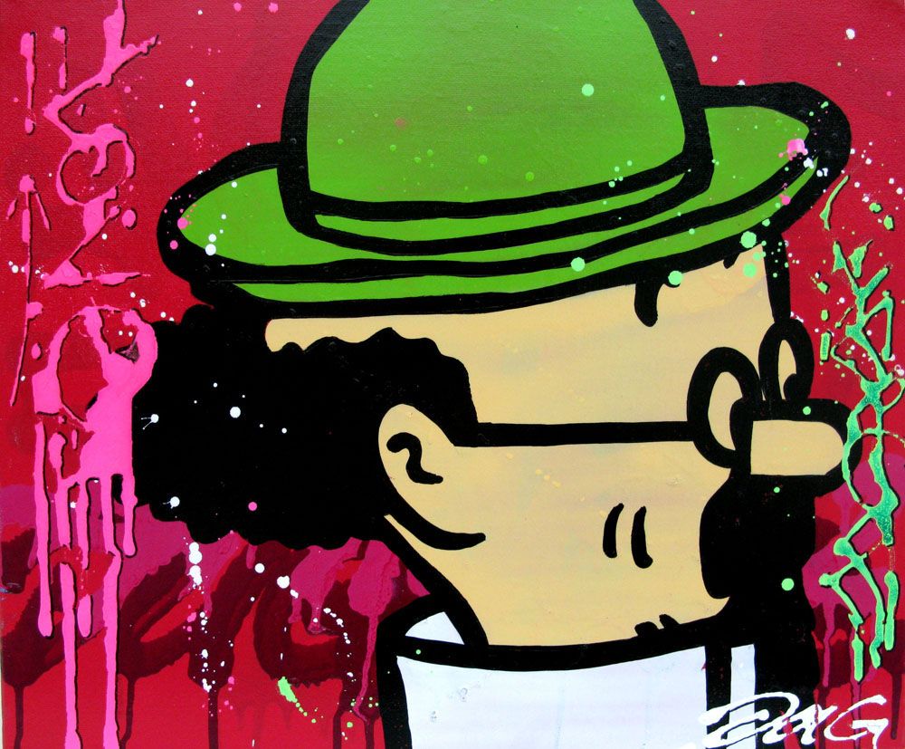 Tableau de JUG a pour titre TRYFFON style street pop art dim : JUGprix:220