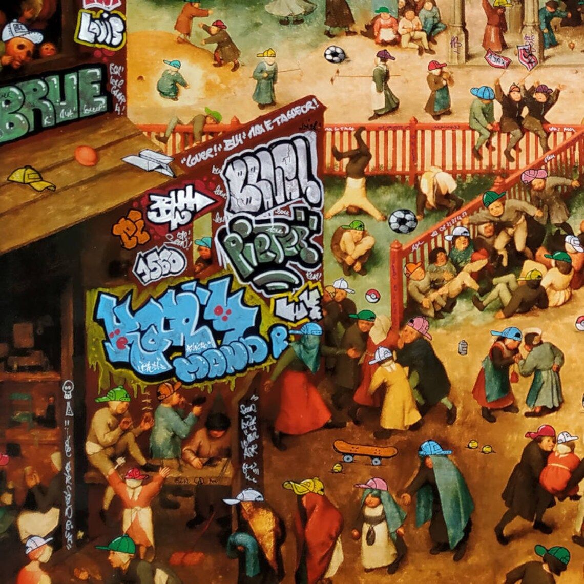 Editions d'art de BLACH a pour titre Jeux d'Enfants style street art dim : BLACHprix:100