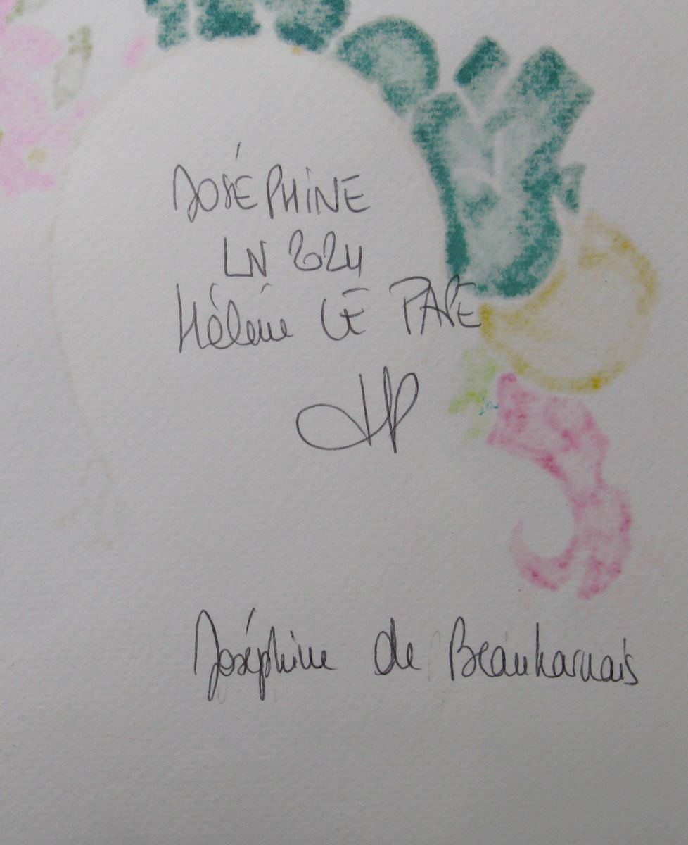Dessin de LN LE PAPE a pour titre Josephine style graphique dim : LN LE PAPEprix:60