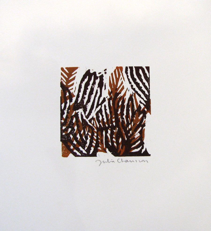 Editions d'art de JULIA CHAUSSON a pour titre FOUGERE style figuratif dim : JULIA CHAUSSONprix:65
