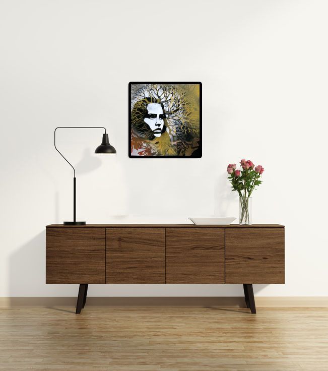 Tableau de KARO TRASS a pour titre SANS TITRE style street pop art, street art dim : KARO TRASSprix:300