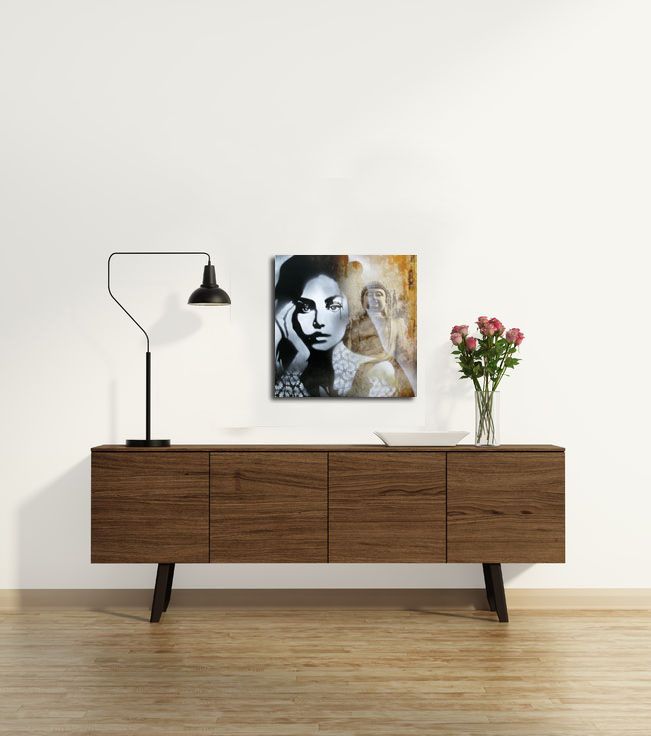 Tableau de KARO TRASS a pour titre SHANTI style street pop art, street art dim : KARO TRASSprix:300