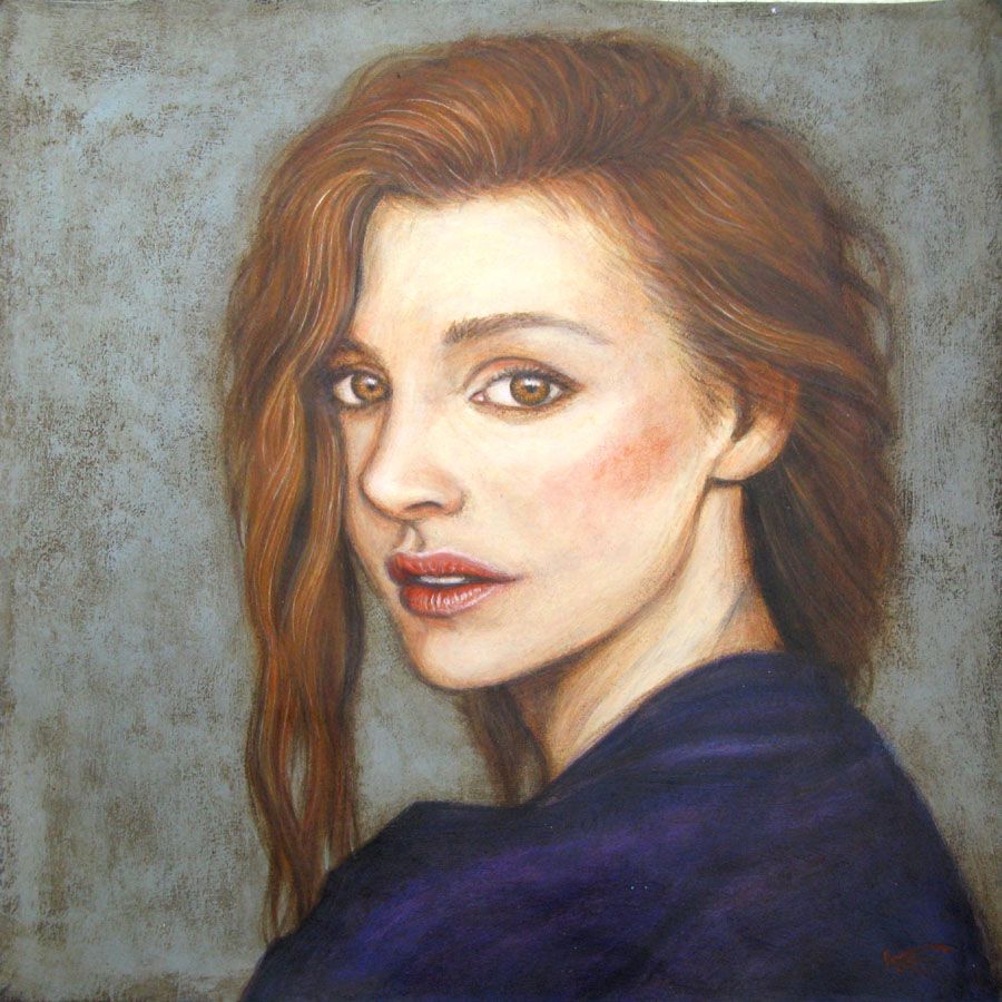 Dessin de KATSUKO KUROYA a pour titre PORTRAIT style figuratif dim : KATSUKO KUROYAprix: