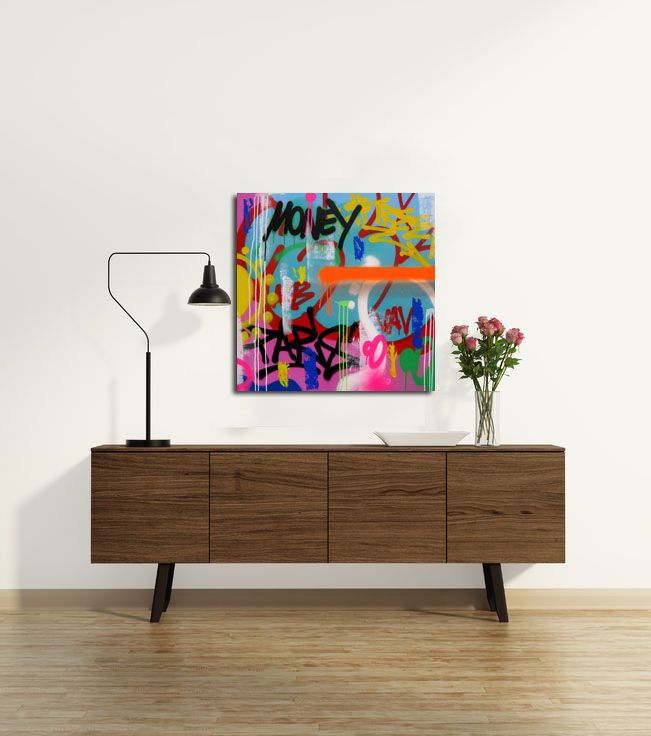Tableau de KENY a pour titre COLORAMAX 12 style graffiti, street art dim : KENYprix:450