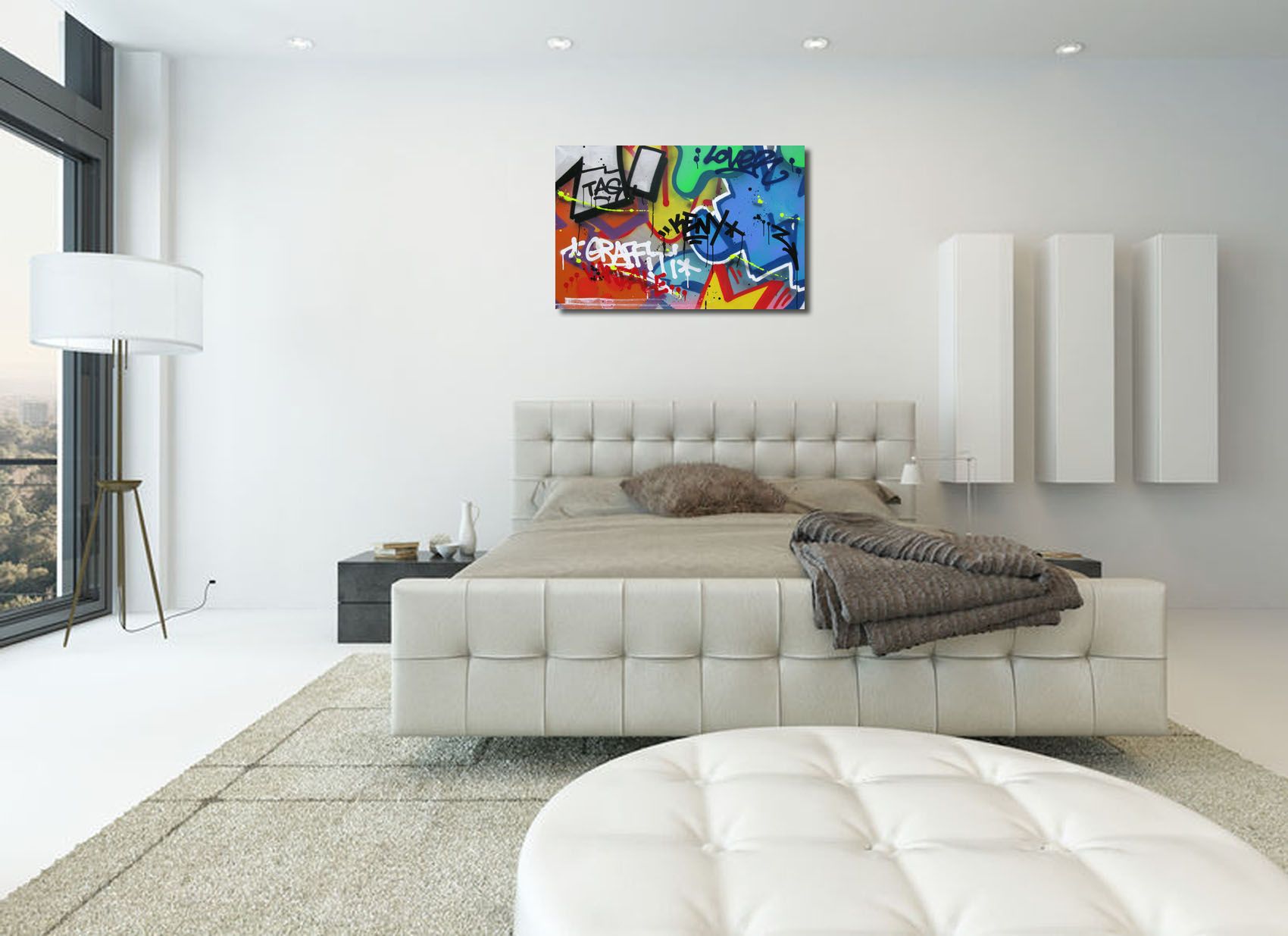 Tableau de KENY a pour titre GRAFFITI VANDALE style graffiti, street art dim : KENYprix:900